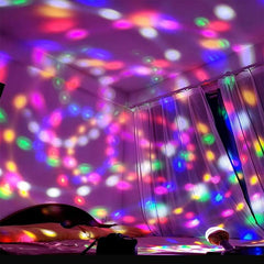 七彩旋轉mini魔球氛圍燈(USB)Rainbow Rotating Mini Magic Ball Atmosphere Light (USB)