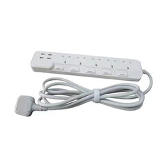 OMNI5位13A連4位USB(4.2A)獨立開關安全拖板 10呎線(3.3m)